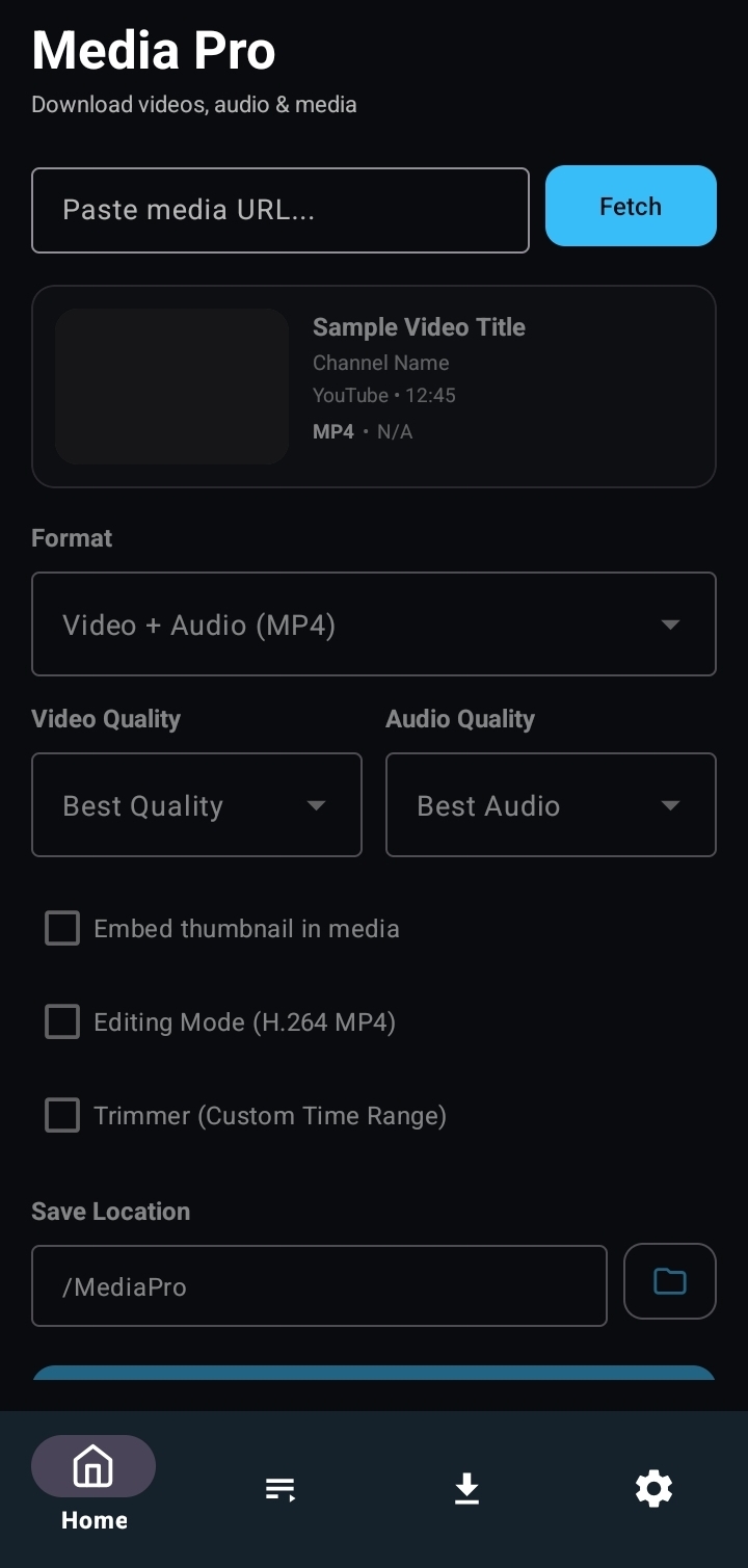 MediaPro Android App